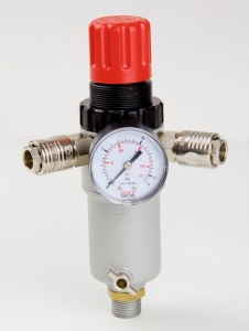 Kompressor-Druckminderer mit Manometer